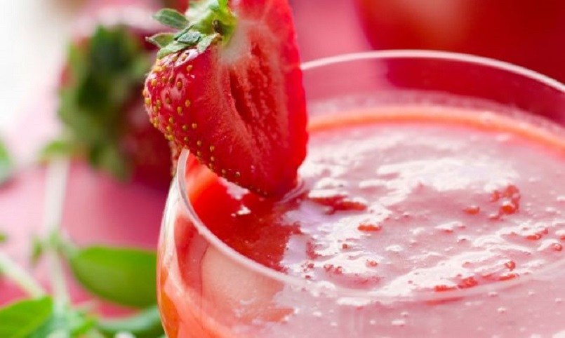 gazpacho de fresas